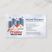 圧力洗浄設備 名刺 (正面)