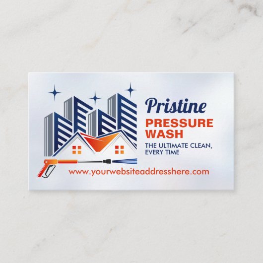 圧力洗浄設備 名刺 (正面)
