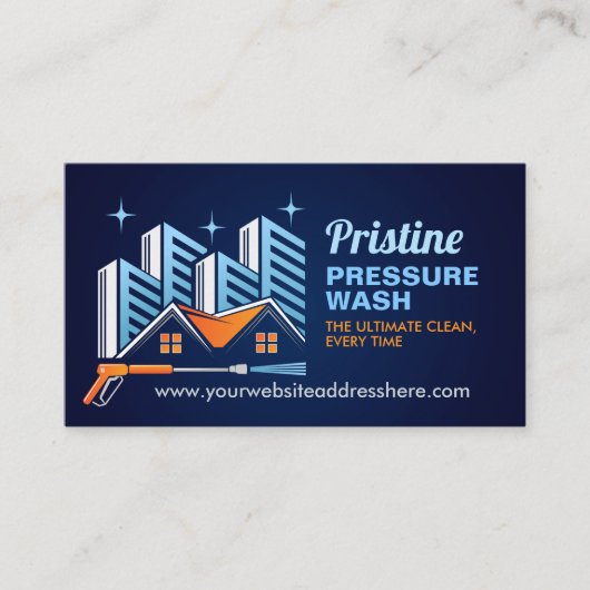 圧力洗浄設備 名刺 (正面)