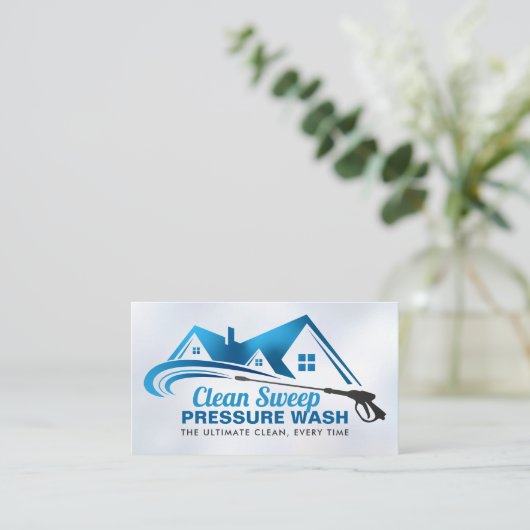 圧力洗浄設備 名刺 (スタンド正面)