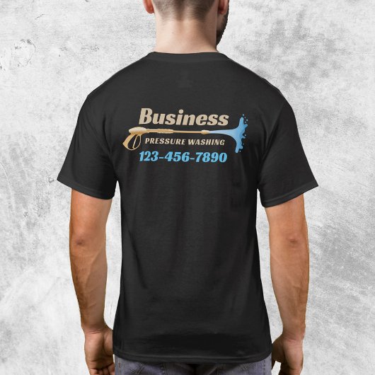 圧力洗浄金ゴールドパワーウォッシャーすごい洗浄 Tシャツ