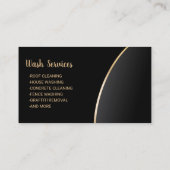 圧力洗浄金ゴールドパワーウォッシャーハウスクリーニング 名刺 (裏面)