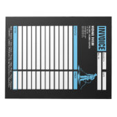 圧力洗浄電力洗浄受領書の請求書 ノートパッド (正面)