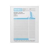 圧力洗浄電力洗浄受領書の請求書 ノートパッド (回転)