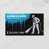 圧力洗浄電力洗浄3Dワーカークリーニング 名刺 (正面)