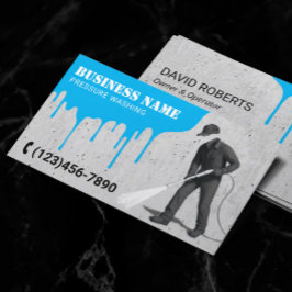 圧力洗浄黒式動力洗浄機洗浄 名刺