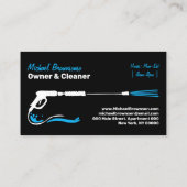 圧力洗浄黒洗式洗力クリーナー洗浄 名刺 (裏面)