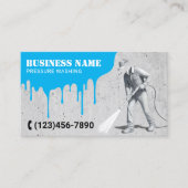 圧力洗浄3Dパワーウォッシャーハウスクリーニング 名刺 (正面)