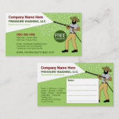 圧力洗浄/クリーニングテンプレート名刺 名刺 (正面/裏面)