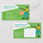 圧力洗浄/クリーニングテンプレート名刺 名刺 (正面/裏面)