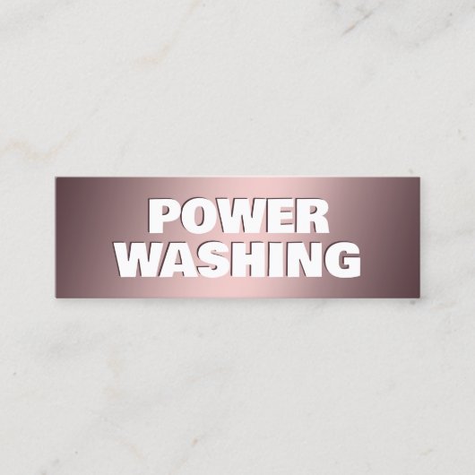 圧力洗浄 スキニー名刺 (正面)