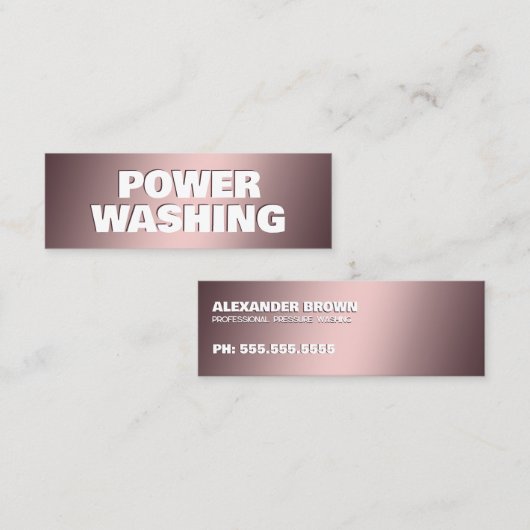 圧力洗浄 スキニー名刺 (正面/裏面)