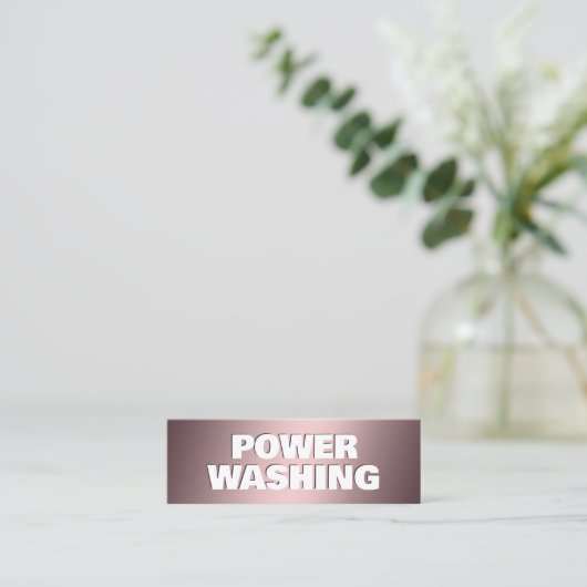 圧力洗浄 スキニー名刺 (スタンド正面)