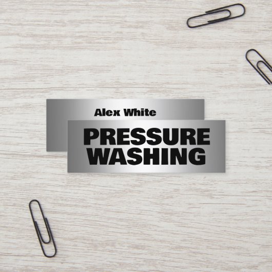 圧力洗浄 スキニー名刺 (正面/裏面インサイチュ)