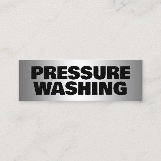 圧力洗浄 スキニー名刺 (正面)