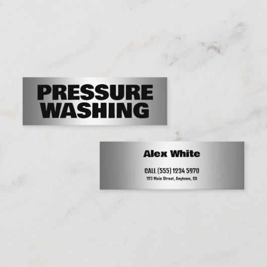 圧力洗浄 スキニー名刺 (正面/裏面)