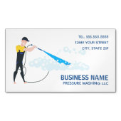 圧力洗浄 マグネット名刺 (正面)