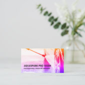 圧力洗浄 名刺 (スタンド正面)