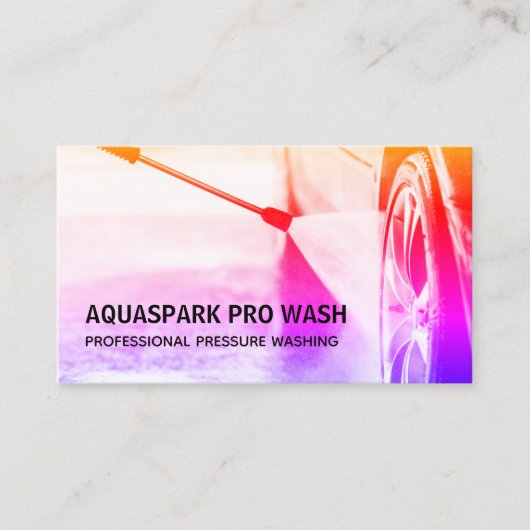 圧力洗浄 名刺 (正面)