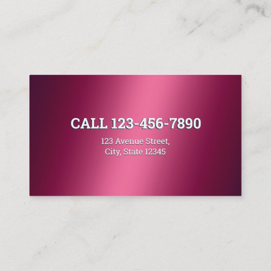 圧力洗浄 名刺 (裏面)