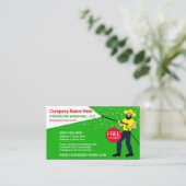 圧力洗浄・洗浄テンプレート名刺 名刺 (スタンド正面)