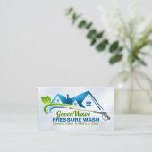 圧力洗環境にやさし浄サービス 名刺 (スタンド正面)