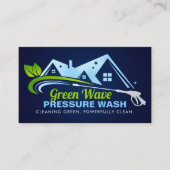 圧力洗環境にやさし浄サービス 名刺 (正面)