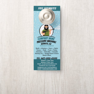 圧力電力洗浄とクリーニングのカスタマイズ ドアノブサイン