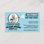 圧力電力洗浄とクリーニングのカスタマイズ 名刺 (正面)