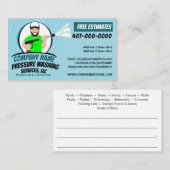 圧力電力洗浄とクリーニングのカスタマイズ 名刺 (正面/裏面)