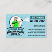 圧力電力洗浄とクリーニングのカスタマイズ 名刺 (正面)
