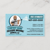 圧力電力洗浄とクリーニングのカスタマイズ 名刺 (正面)