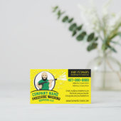 圧力電力洗浄とクリーニングのカスタマイズ 名刺 (スタンド正面)