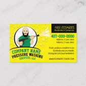 圧力電力洗浄とクリーニングのカスタマイズ 名刺 (正面)