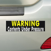 圧力 バンパーステッカー (車上)