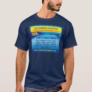 圧力(電力)の洗浄とクリーニングテンプレート Tシャツ