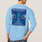 圧力（電力）洗浄および洗浄テンプレート Tシャツ (裏面)