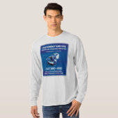 圧力（電源）洗浄/クリーニングテンプレート Tシャツ (正面フル)