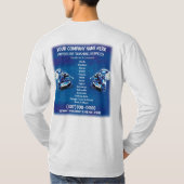 圧力（電源）洗浄/クリーニングテンプレート Tシャツ (裏面)