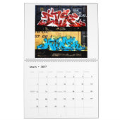 圧延のキャンバス カレンダー (3月 2027)