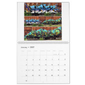 圧延のキャンバス カレンダー (1月 2027)