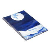 圧延の海は満月の海の下で振ります ノートブック (右側)