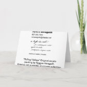 圧延の谷の挨拶状 カード (裏面)