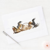 圧延の馬 長方形シール (封筒)