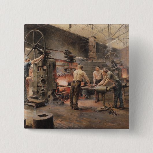 圧延製造所 缶バッジ (正面)