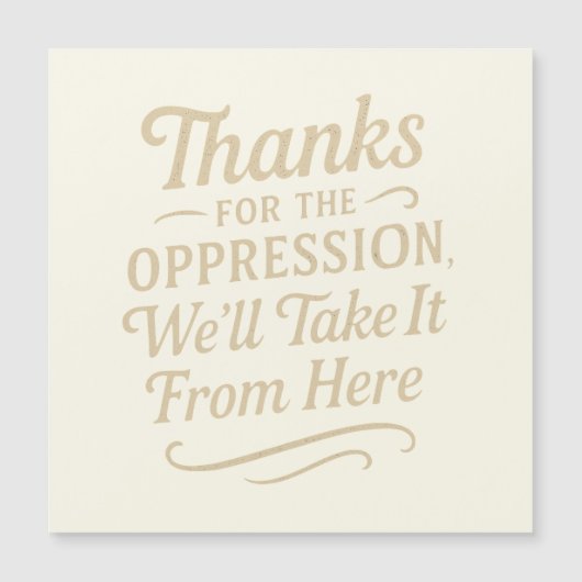 圧感謝してい圧・均等磁石カード (正面)