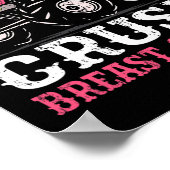 圧搾の乳がん認識度トラックピンクのキッズトッド ポスター (角)