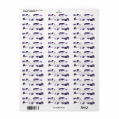 圧搾植物性差出人住所ラベル |バイオレット ラベル (フルシート)