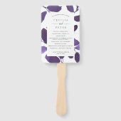 圧搾植物性結婚式 プログラム |バイオレット ハンドファン (正面)