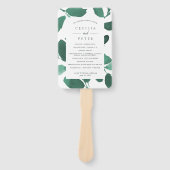 圧搾植物性結婚式 プログラム | Emerald ハンドファン (正面)